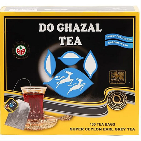 Do Ghazal Ceylon Earl Grey Sallma 100 lü Bardak poşet Çay
